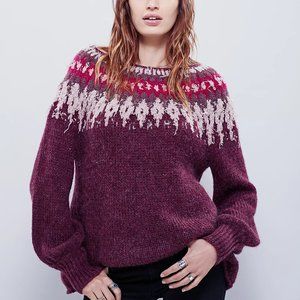 Free People Baltic Fairisle Pullover M
